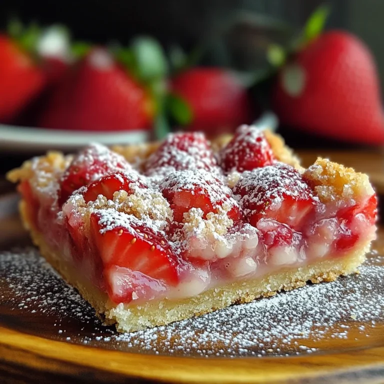 Carrés aux fraises gourmands