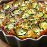 Clafoutis de courgettes au parmesan