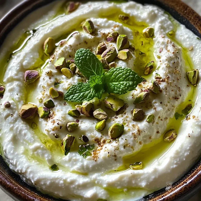 Crème de feta à la menthe et pistache