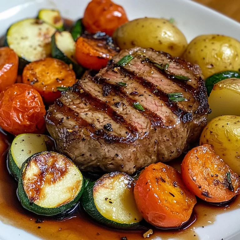 Filet mignon aux petits légumes