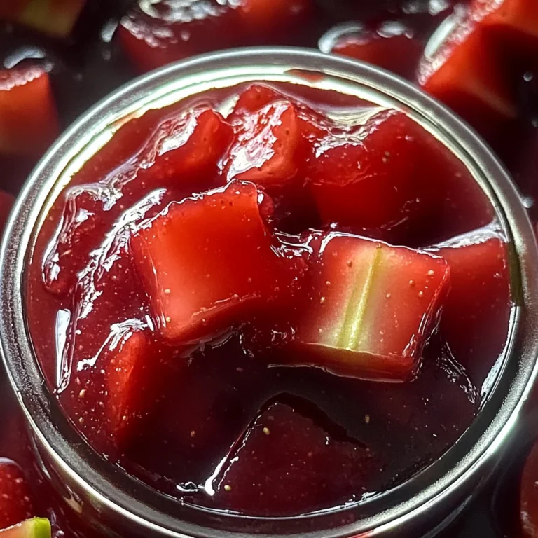 Fraise Rhubarbe Confiture