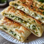 Gozleme turc fromage et herbes