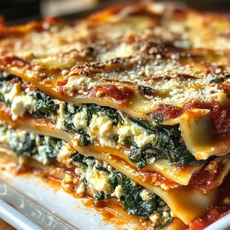 Lasagnes Épinards Ricotta