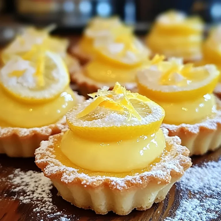 Mini tartelettes citron maison