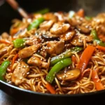 Nouilles sautées asiatiques rapides