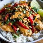 Poulet thaï sauce cacahuète