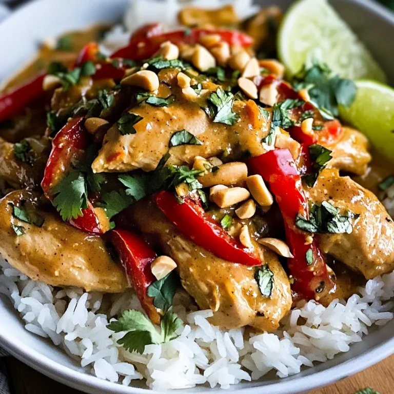 Poulet thaï sauce cacahuète
