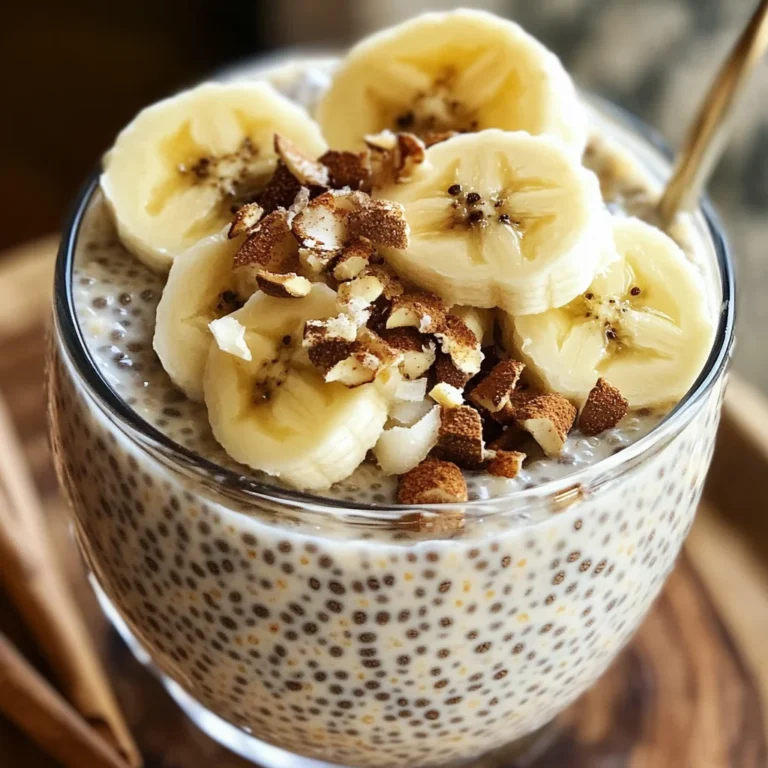 Pudding chia banane healthy