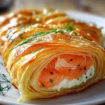 Roulés feuilletés saumon fromage