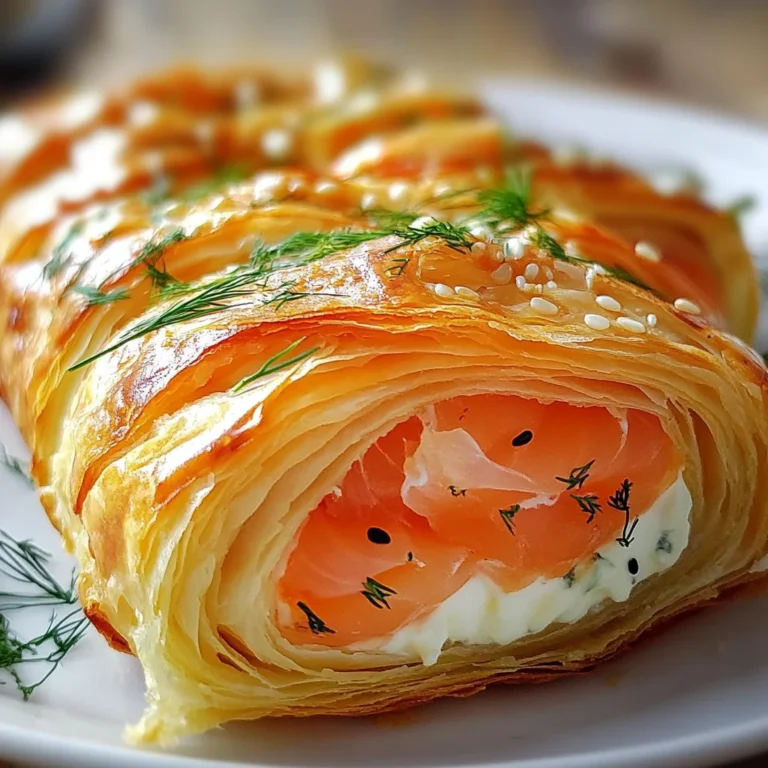 Roulés feuilletés saumon fromage