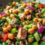 Salade rapide pois chiches thon