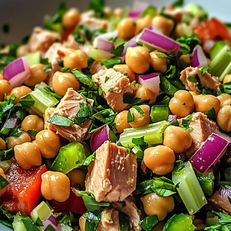Salade rapide pois chiches thon