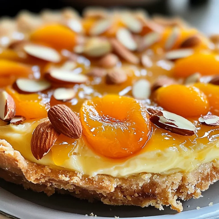Tarte moelleuse abricots amandes