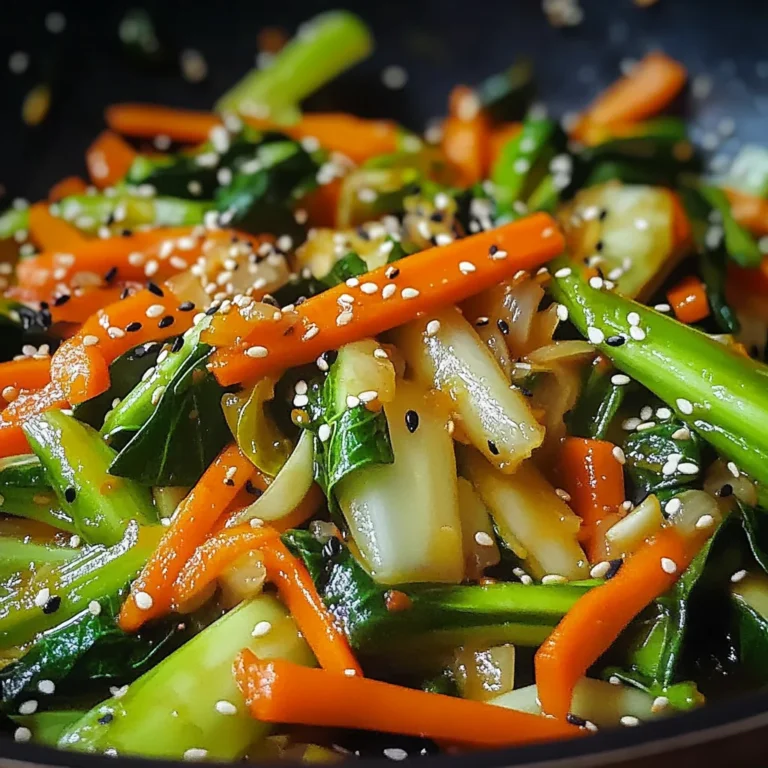 Wok croustillant aux légumes asiatiques