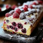 Bûche de Noël au Mascarpone, Chocolat Blanc et Framboises