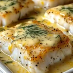 Cabillaud au Four à la Moutarde et Crème Citronnée