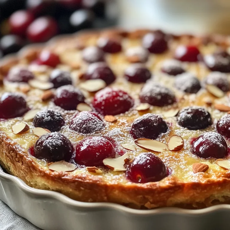 Clafoutis aux cerises et amandes : un dessert fondant au cœur de l'été