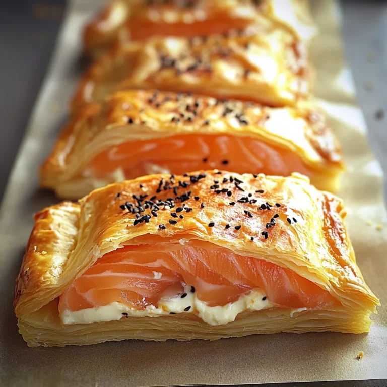 Feuilletés au Saumon et Fromage