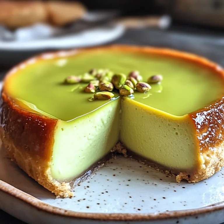 Flan Pistache Maison : Une Douceur Crémeuse à Déguster Sans Modération