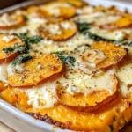 Gratin de Patates Douces, Épinards et Feta