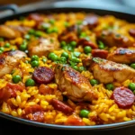 Recette de paella au poulet et chorizo : un plat savoureux à partager