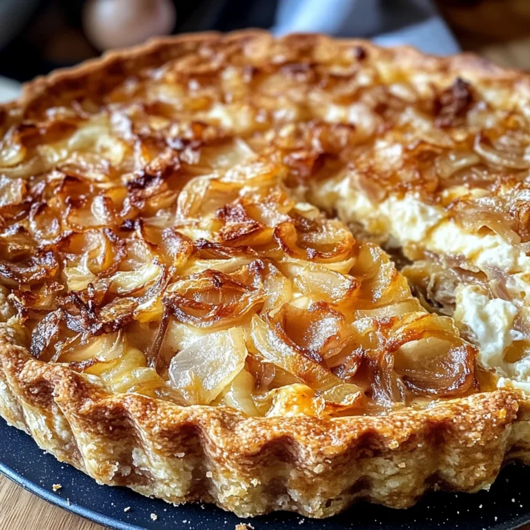 Tarte à l’Oignon Alsacienne : Une Recette Gourmande et Réconfortante