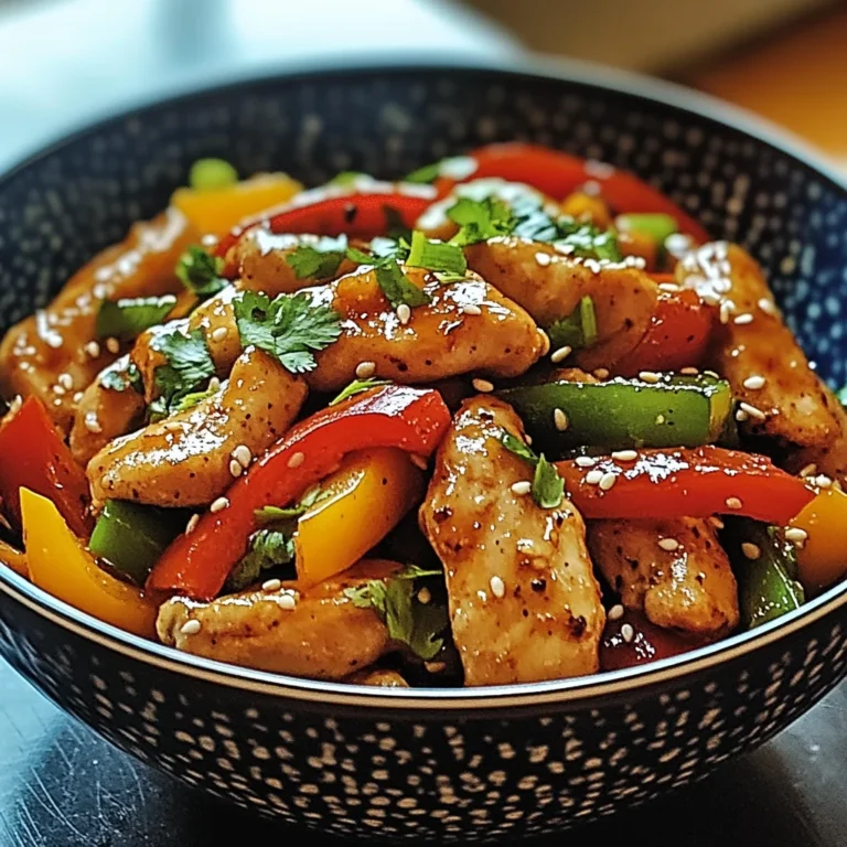 Wok de Poulet aux Poivrons
